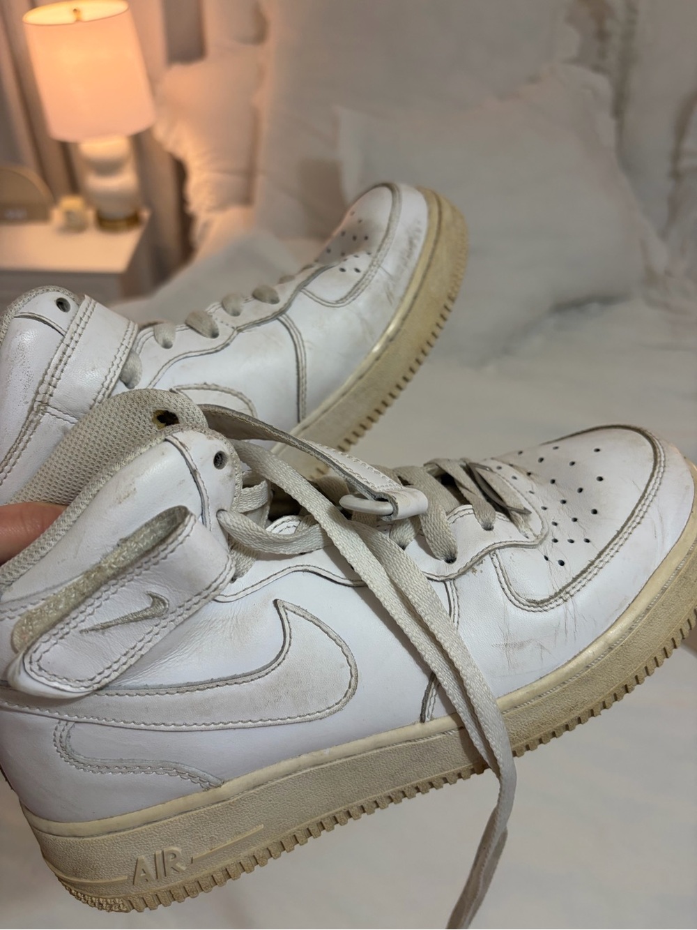 Nike White Air Force High-Top Sneakers
